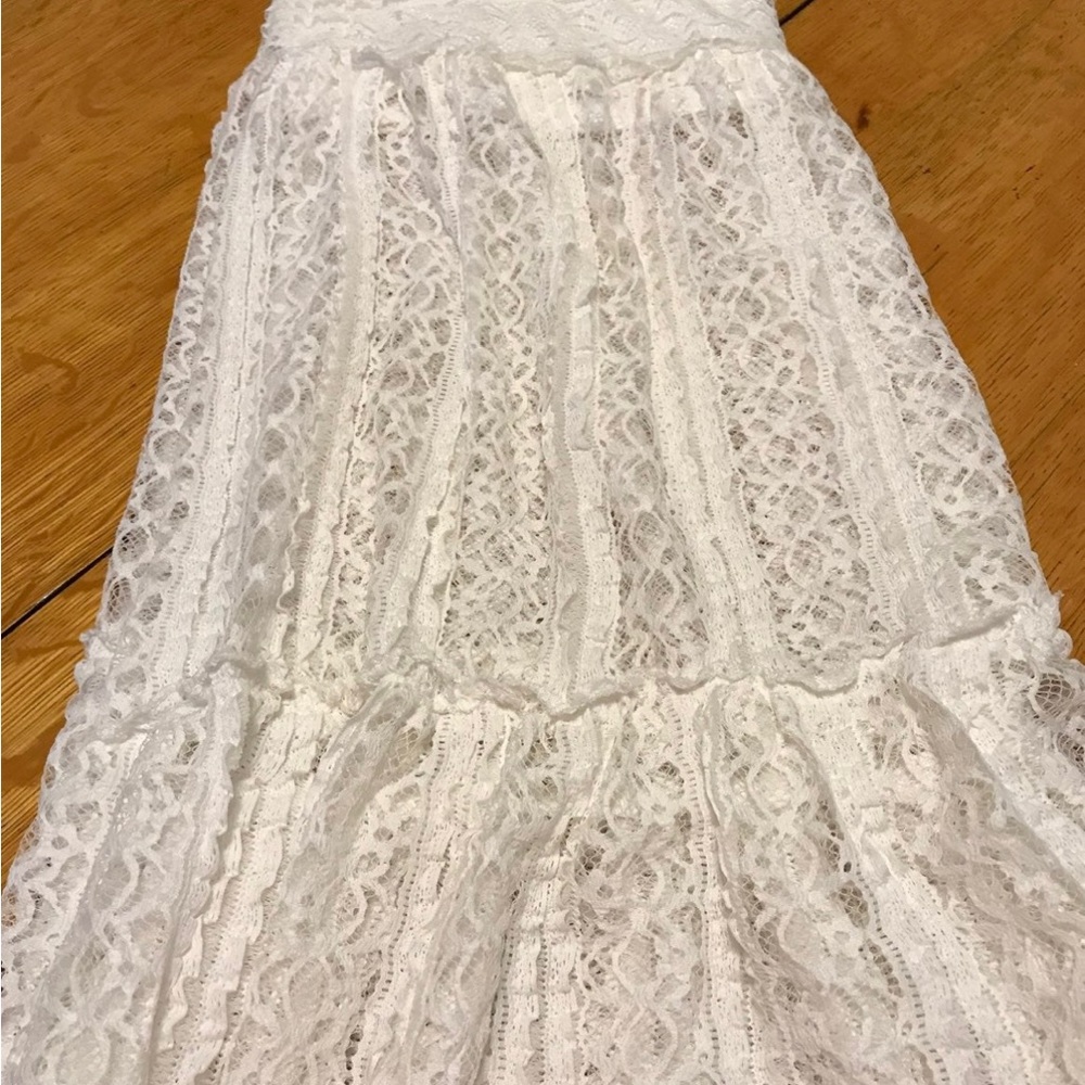 MIDI Skirt Spring Lace Swim Skirt Coverup Small New with tags - Picture 6 of 7